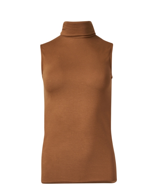 Product image - Majestic Filatures - Camel Soft Touch Sleeveless Turtleneck Top