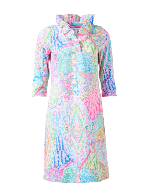 Product image - Gretchen Scott - Multi Bazaar Printed Ruffle Neck Dress