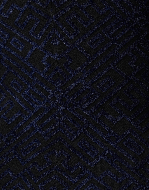 Fabric image - Emporio Armani - Black Jacquard Asymmetrical Jacket