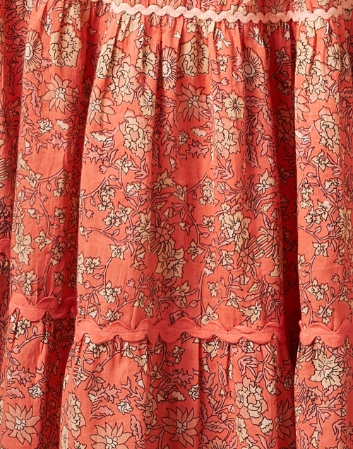 Fabric image - Ro's Garden - Mumi Orange Print Cotton Dress