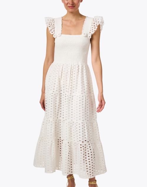 Front image - Figue - Madi White Lace Cotton Dress