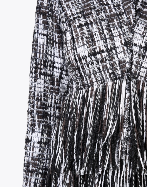 Extra_1 image - Jason Wu Collection - Black and White Tweed Fringe Jacket