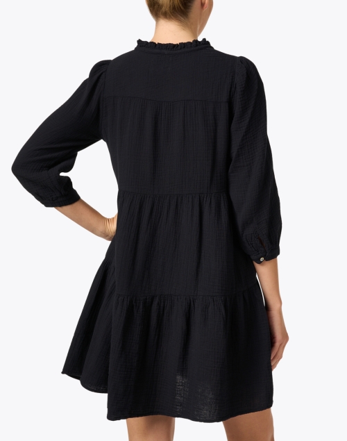 Back image - Honorine - Giselle Black Tiered Dress