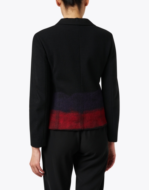 Back image - Emporio Armani - Black Ombre Wool Blazer