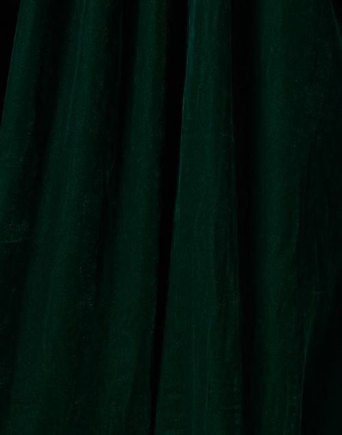 Fabric image - Bella Tu - Sloane Green Embroidered Velvet Dress