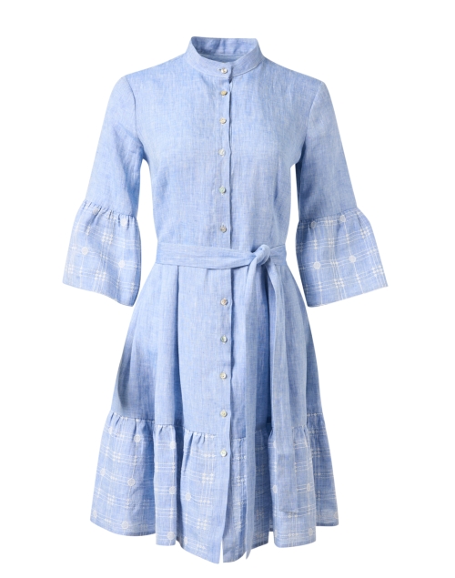 Product image - 120% Lino - Blue Linen Chambray Shirt Dress