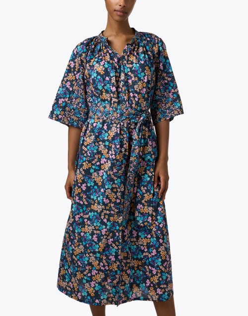 Front image - Megan Park - Clover Multi Print Cotton Dress