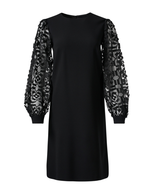 Product image - Paule Ka - Black Embroidered Sleeve Dress