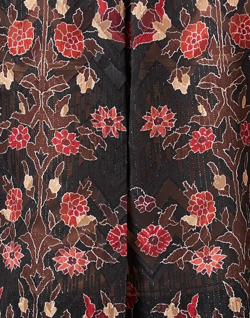 Fabric image - Kobi Halperin - Laurena Black Multi Floral Blouse