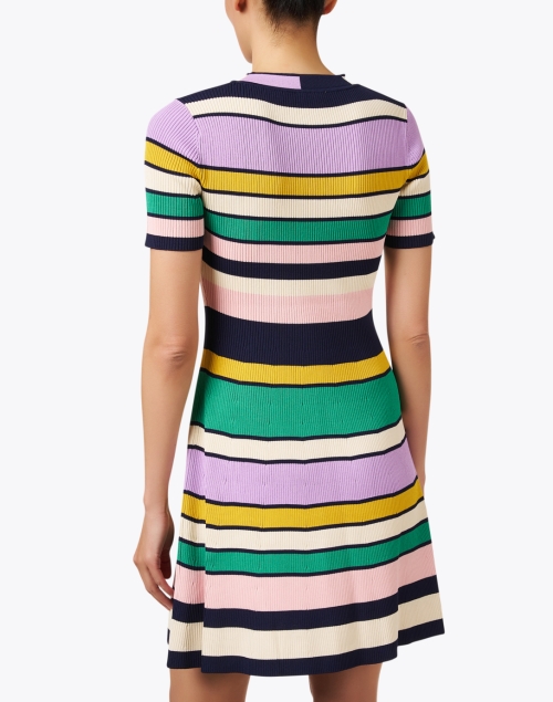 Back image - Shoshanna - Nora Multi Stripe Knit Dress