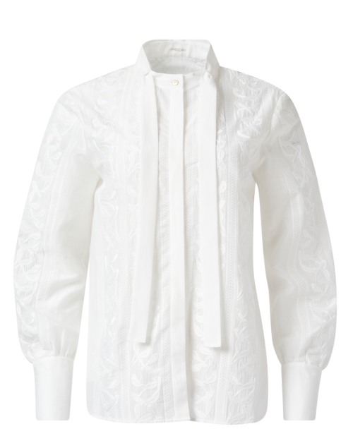 Product image - Marc Cain - White Embroidered Blouse