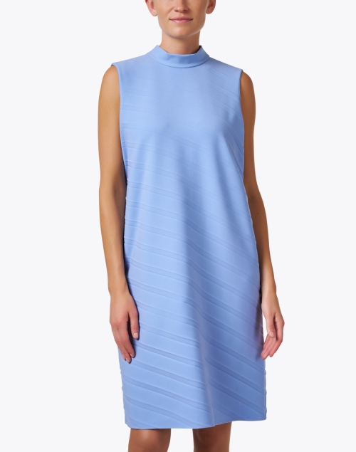Front image - Lafayette 148 New York - Periwinkle Blue Shift Dress