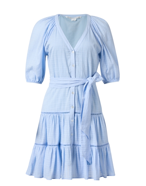 Veronica Beard Dewey Light Blue Cotton Dress