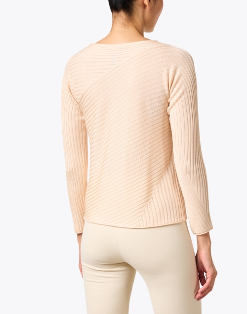 Back image - Marc Cain - Peach Wool Cashmere Blend Sweater