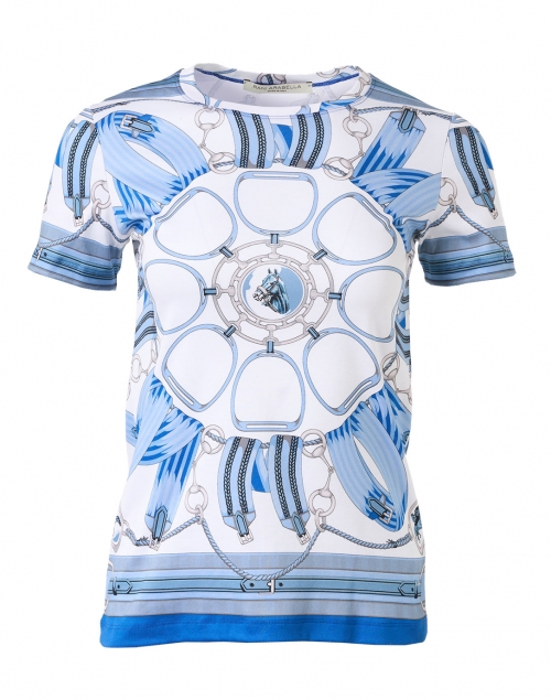 Product image - Rani Arabella - Blue Stirrups Print Cotton T-Shirt