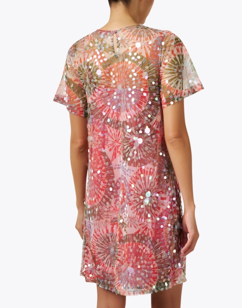 Back image - Frances Valentine - Bubbly Multi Print Sequin Dress