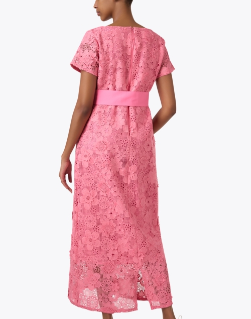 Back image - Abbey Glass - Heidi Pink Lace Dress