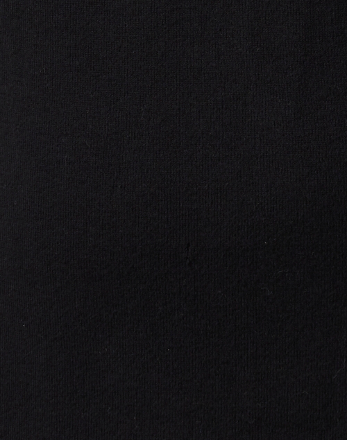 Burgess - Harper Black Cotton Cashmere Cardigan Coat