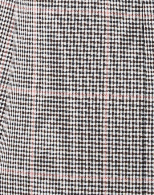 Fabric image - L.K. Bennett - Mariner Pink and Navy Plaid Blazer