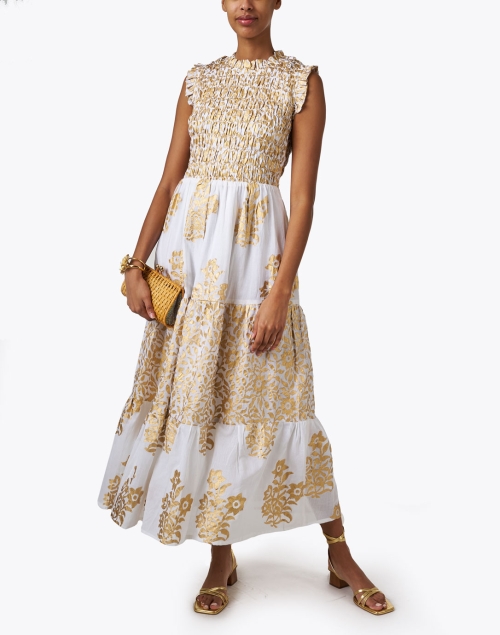 Jakarta Gold Print Dress