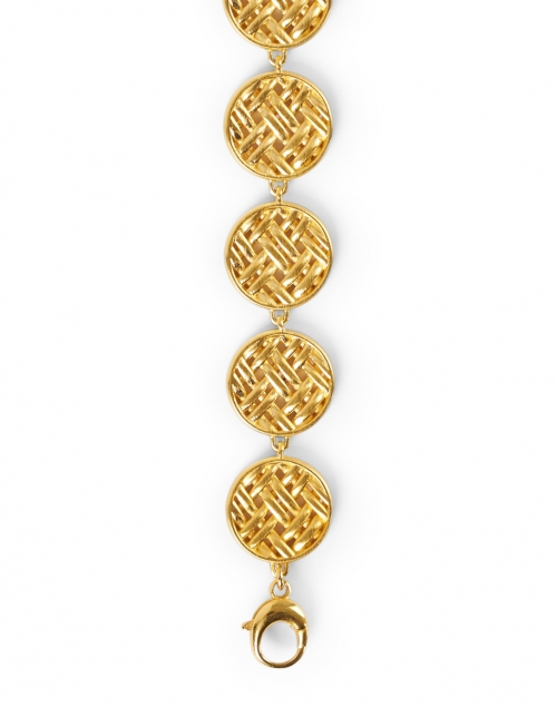 Back image - Dean Davidson - Lontar Gold Circle Weave Bracelet