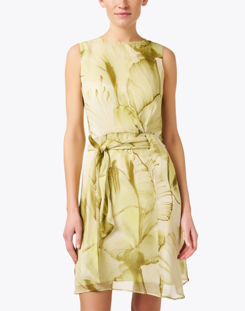 Front image - Santorelli - Nadia Green Print Dress