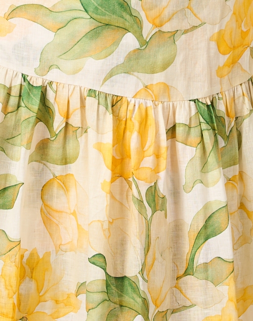 Fabric image - Christy Lynn - Layla Yellow Print Linen Dress