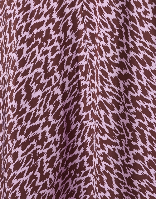 Fabric image - L.K. Bennett - Gabrielle Purple Print Silk Dress