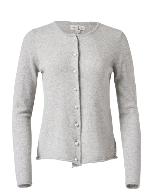 Product image - Cortland Park - Grey Cashmere Pearl Cardigan