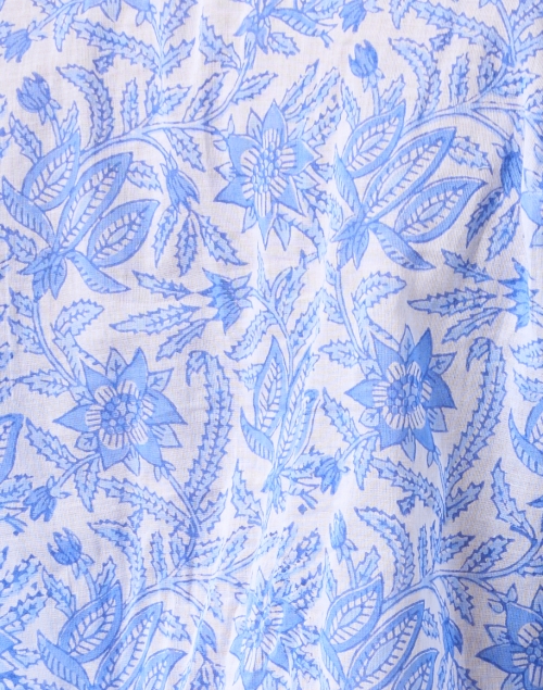 Fabric image - Bella Tu - Blue Printed Cotton Shirt