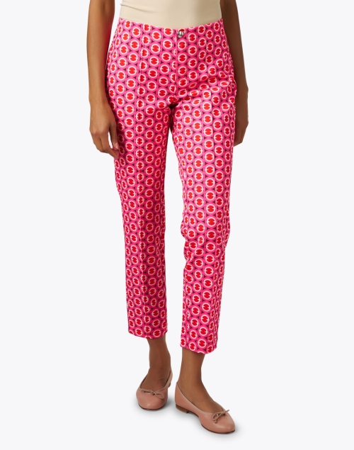 Front image - MAC Jeans - Anna Pink Print Pant