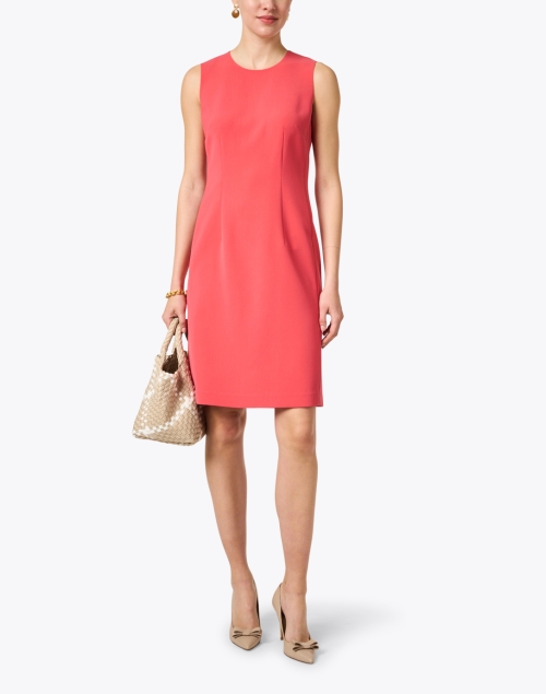 Look image - Lafayette 148 New York - Harpson Coral Pink Crepe Dress