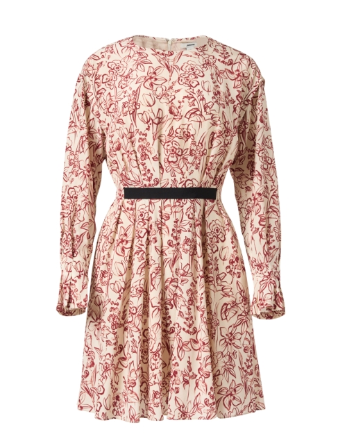 Product image - Jason Wu - Red Floral Print Pleated Dress