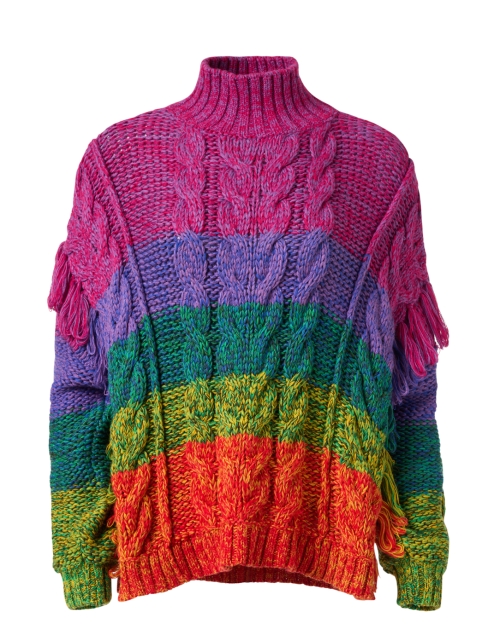Product image - Farm Rio - Rainbow Cable Knit Sweater