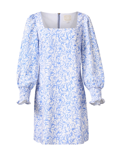 Product image - Sail to Sable - Blue and White Print Crepe Dress
