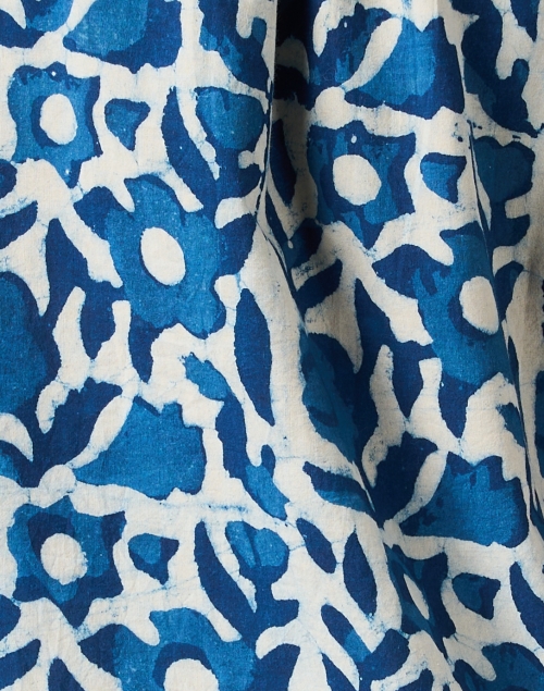 Fabric image - Apiece Apart - Los Altos Blue Print Cotton Top