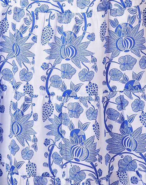 Fabric image - Ro's Garden - Jinette Blue and White Print Dress