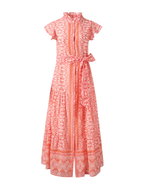 Product image - Jude Connally - Mirabella Pink and Orange Print Cotton Dress