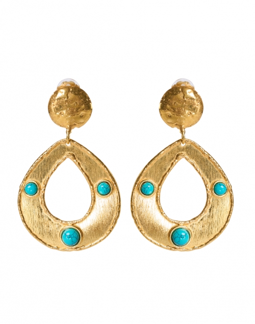 Product image - Sylvia Toledano - Thalita Turquoise Encrusted Drop Earrings