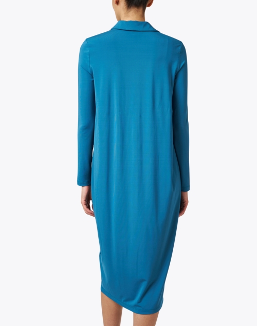 Back image - Max Mara Leisure - Calata Blue Shirt Dress