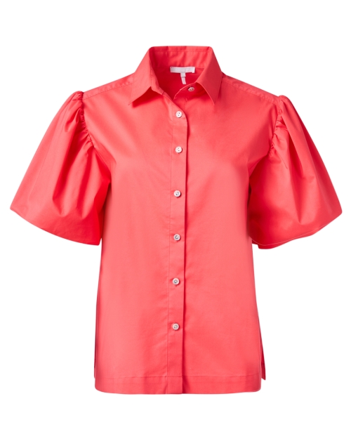 Product image - Hinson Wu - Angelina Coral Puff Sleeve Blouse