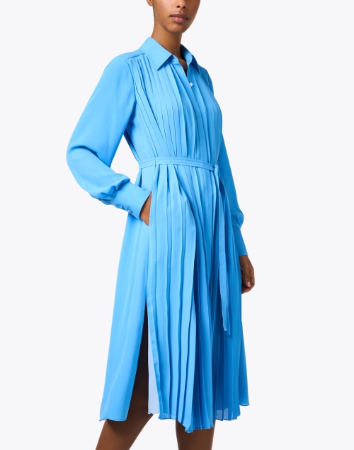 Front image - Jason Wu - Blue Pleated Shirt Dress 