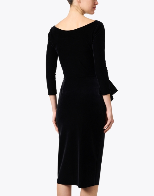 Back image - Chiara Boni La Petite Robe - Maly Black Velvet Dress
