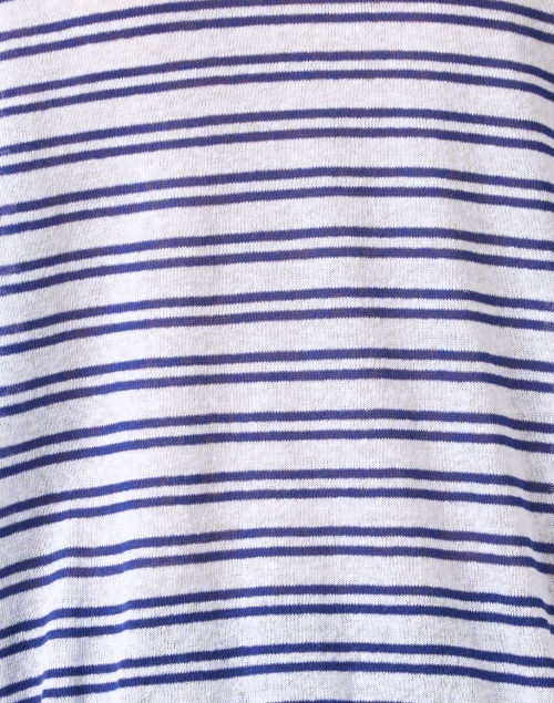 Fabric image - Elliott Lauren - White and Blue Striped Sweater