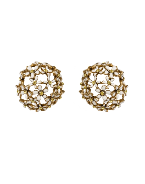 Product image - Oscar de la Renta - Hydrangea Gold Dome Earrings