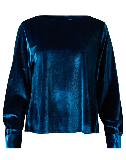 Product image - Caliban - Blue Stretch Velvet Top