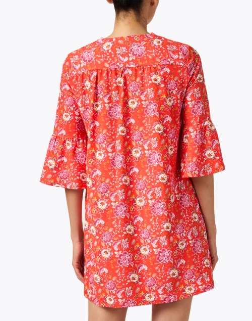 Back image - Jude Connally - Kerry Red Floral Dress