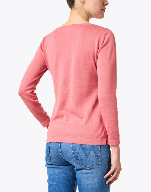 Back image - Blue - Soft Red Pima Cotton Sweater 