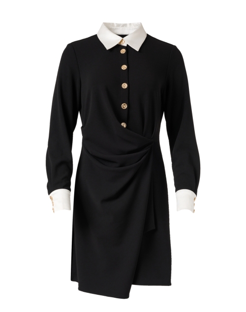 Product image - Edward Achour - Black Contrast Collar Dress