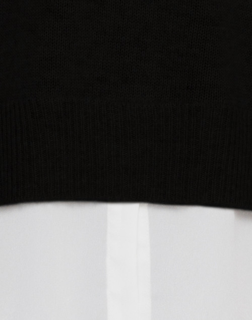 Fabric image - Brochu Walker - Black Sweater with White Underlayer